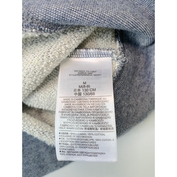 GAP Logo Hoodie Sweatshirt (M 8-9) - Picture 3 of 4